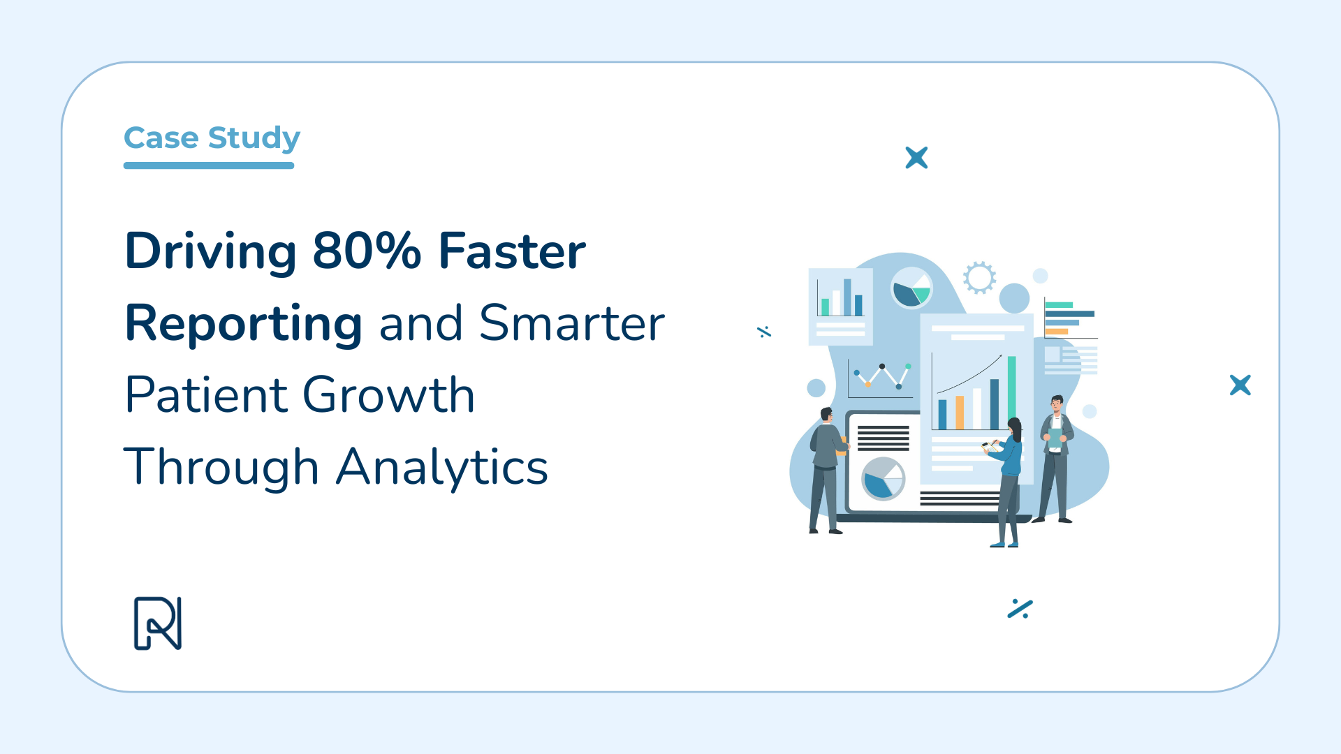 Healthcare analytics dashboard and patient growth insights